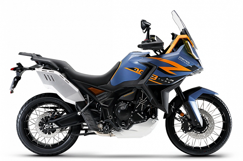 Представлен бензиновый мотоцикл с двумя видеорегистраторами, камерой ночного видения и экраном за 6000 долларов  Shengshi 703F